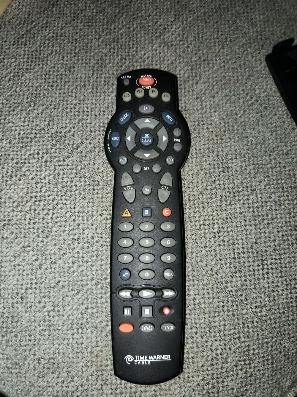 Time Warner Cable Universal Remote Control UEI CLIKR-5 Red Backlit Power Button